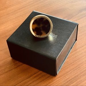 MICHAEL KORS Turtle & Gold Statement Ring